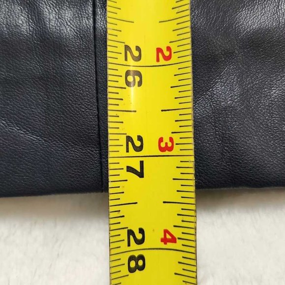 New women's 00 J Crew A-Line midi skirt in Navy faux leather - Picture 7 of 9